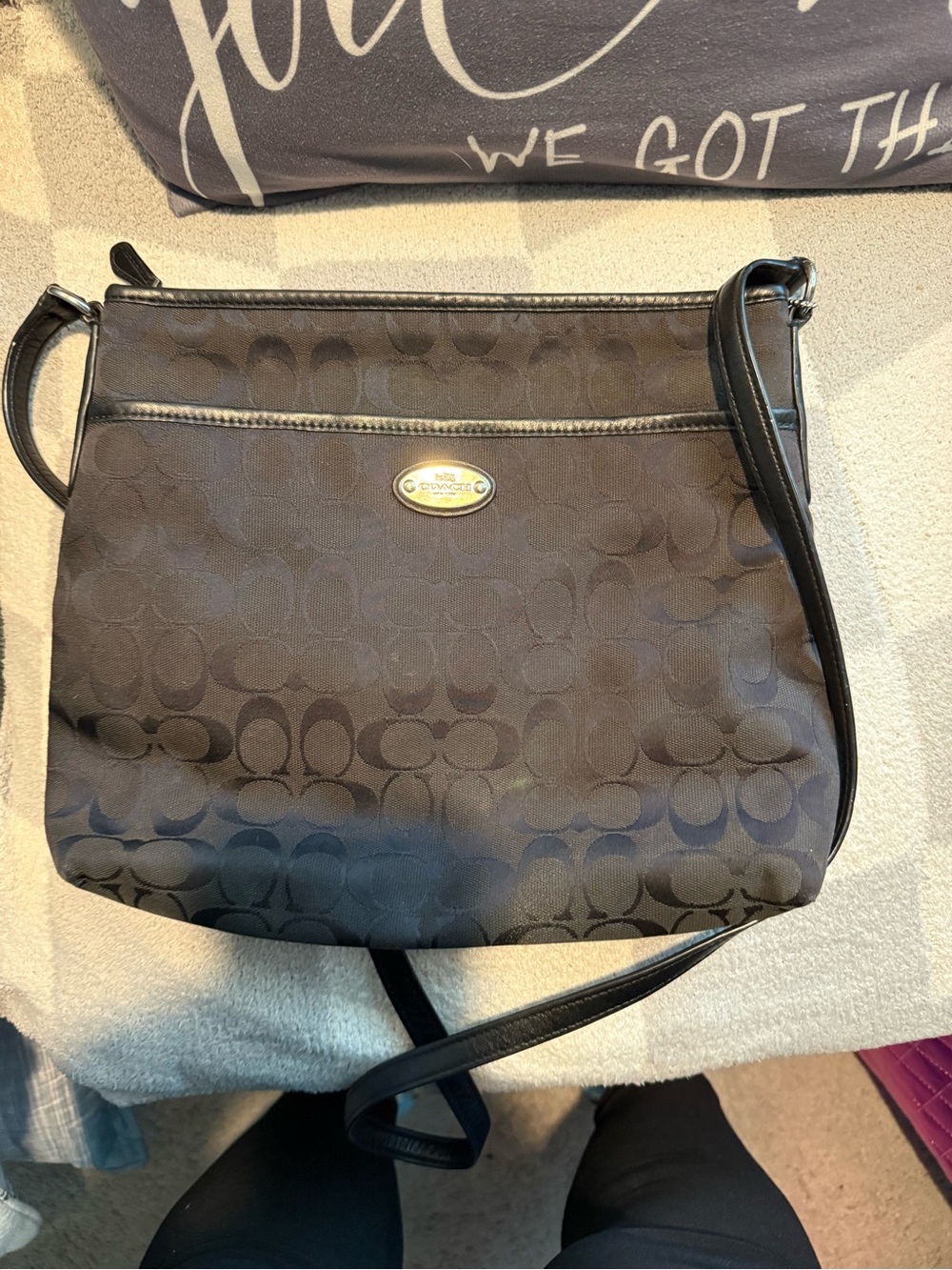 Coach Black Signature C Crossbody Bag
